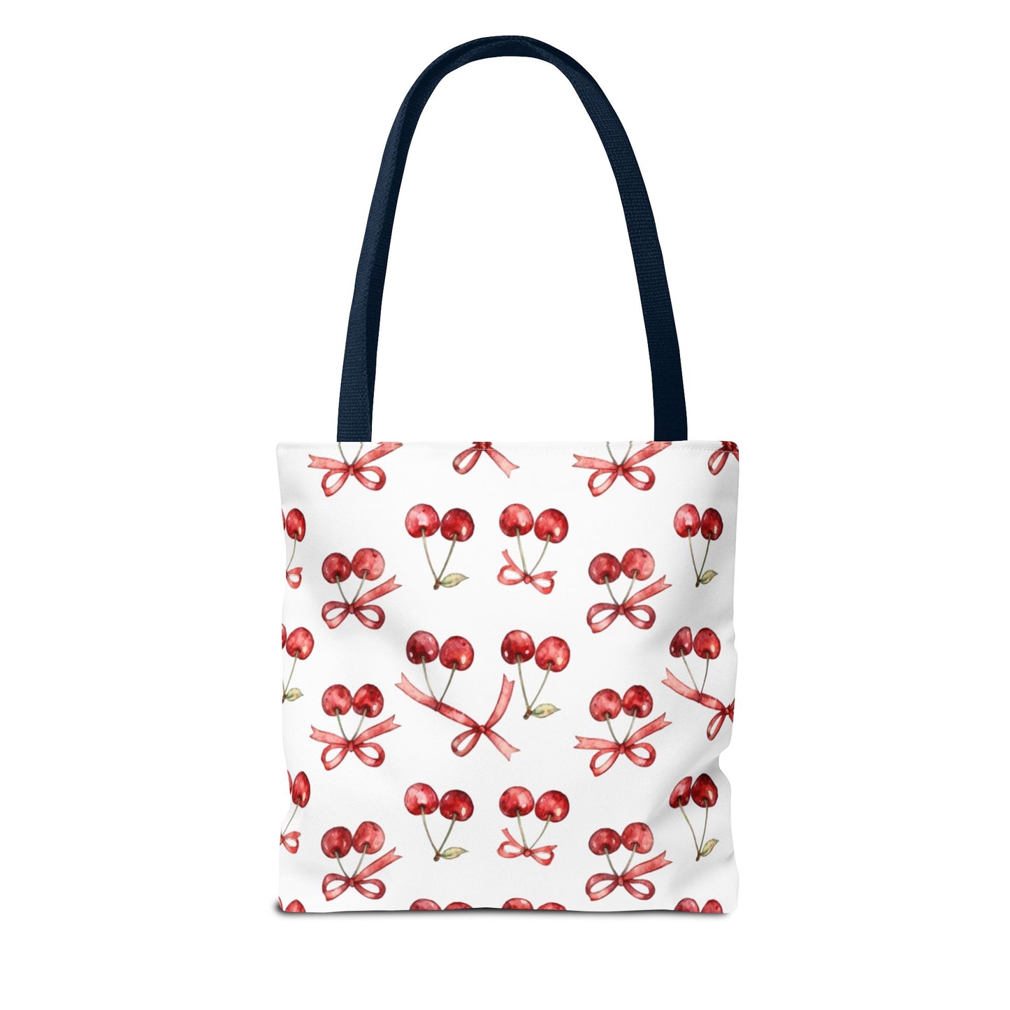 Cherry Pattern Tote Bag — Cute Red Cherry Print All-Over-Print Shopper