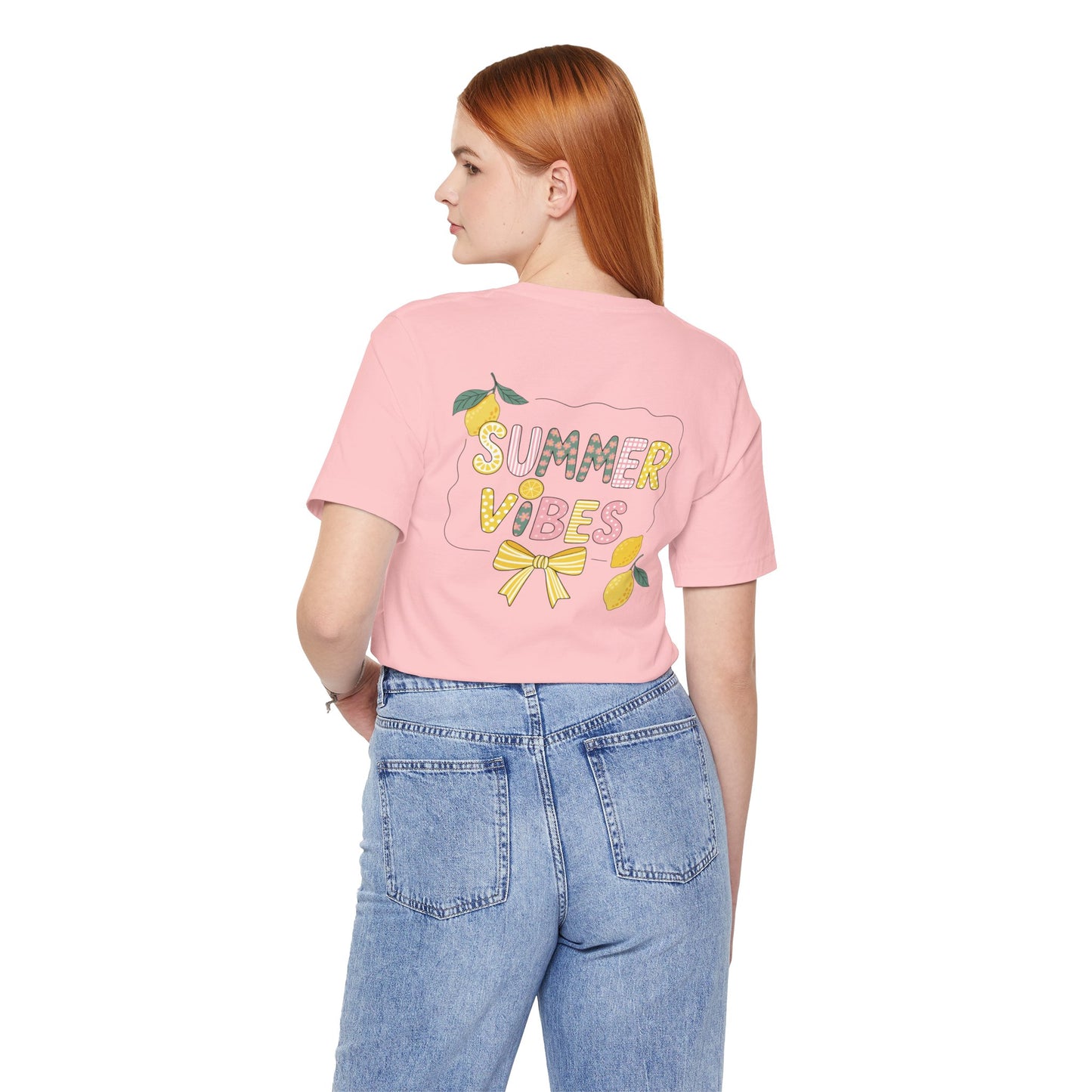 Double Sided Lemonade Coquette Shirt - Amalfi Coast Summer Vibes Tee - Vintage Italian Summer Graphic T-shirt - Botanical Lemonade Soft Cotton Top