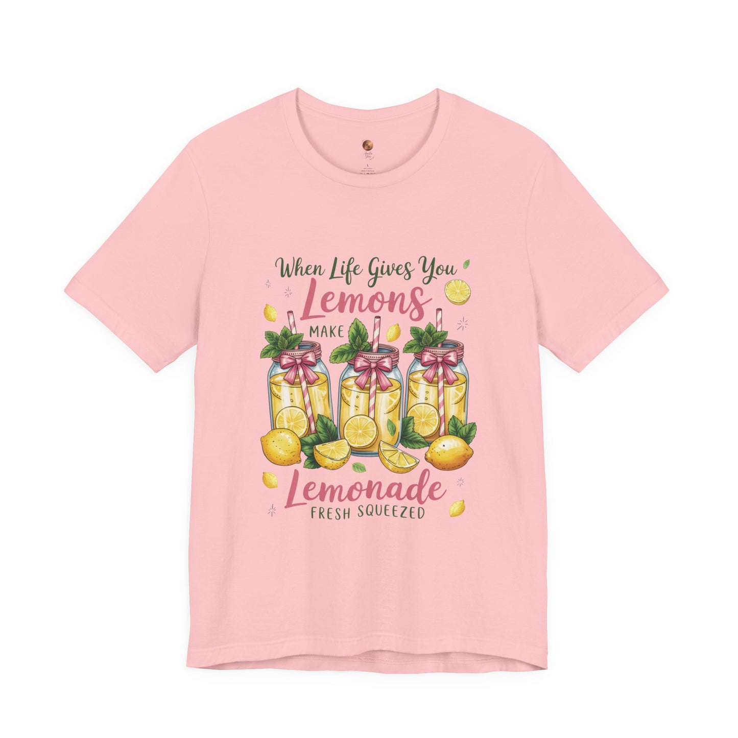 Double Sided Lemonade Coquette Shirt - Amalfi Coast Summer Vibes Tee - Vintage Italian Summer Graphic T-shirt - Botanical Lemonade Soft Cotton Top