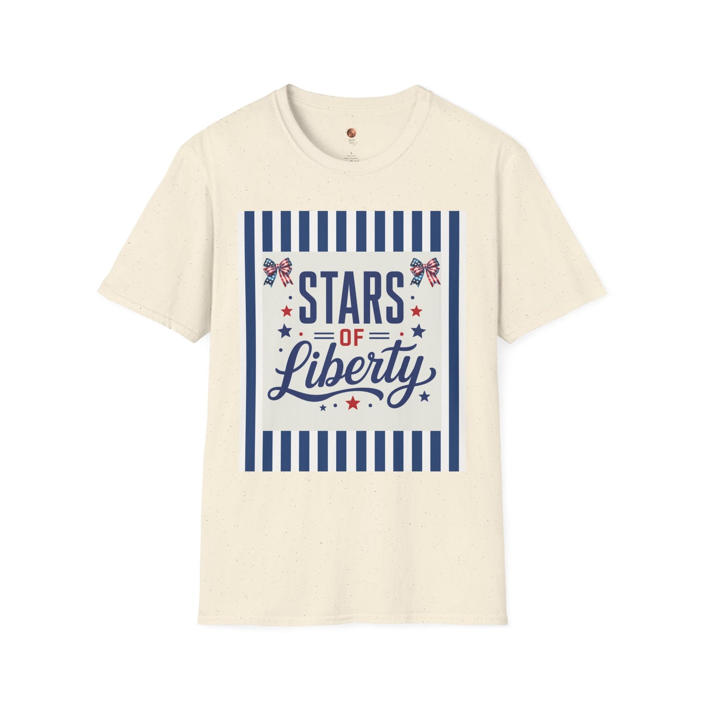 Patriotic Coquette Bow Shirt • Stars of Liberty T-Shirt • Aesthetic Americana Bow Tee • Cute 4th of July Coquette Shirt • Vintage USA Flag Premium Unisex Tee