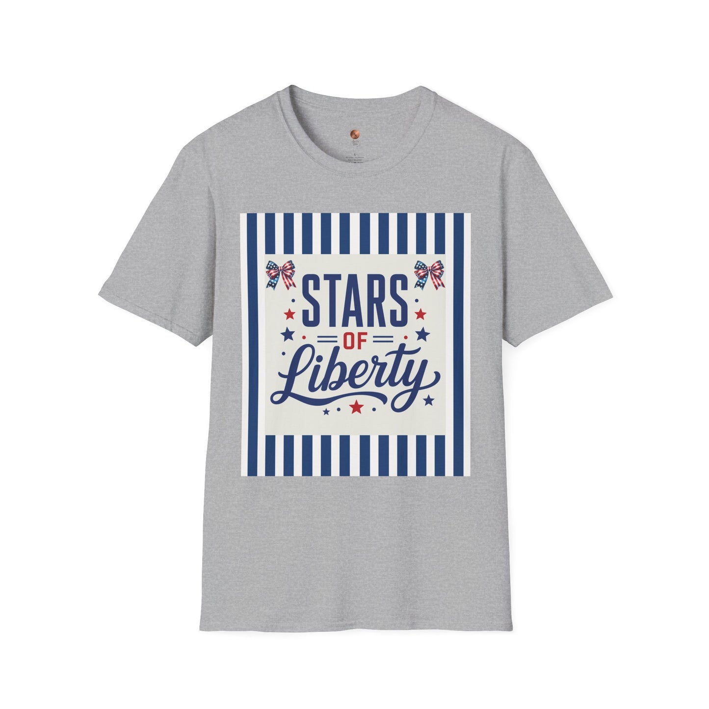 Patriotic Coquette Bow Shirt • Stars of Liberty T-Shirt • Aesthetic Americana Bow Tee • Cute 4th of July Coquette Shirt • Vintage USA Flag Premium Unisex Tee