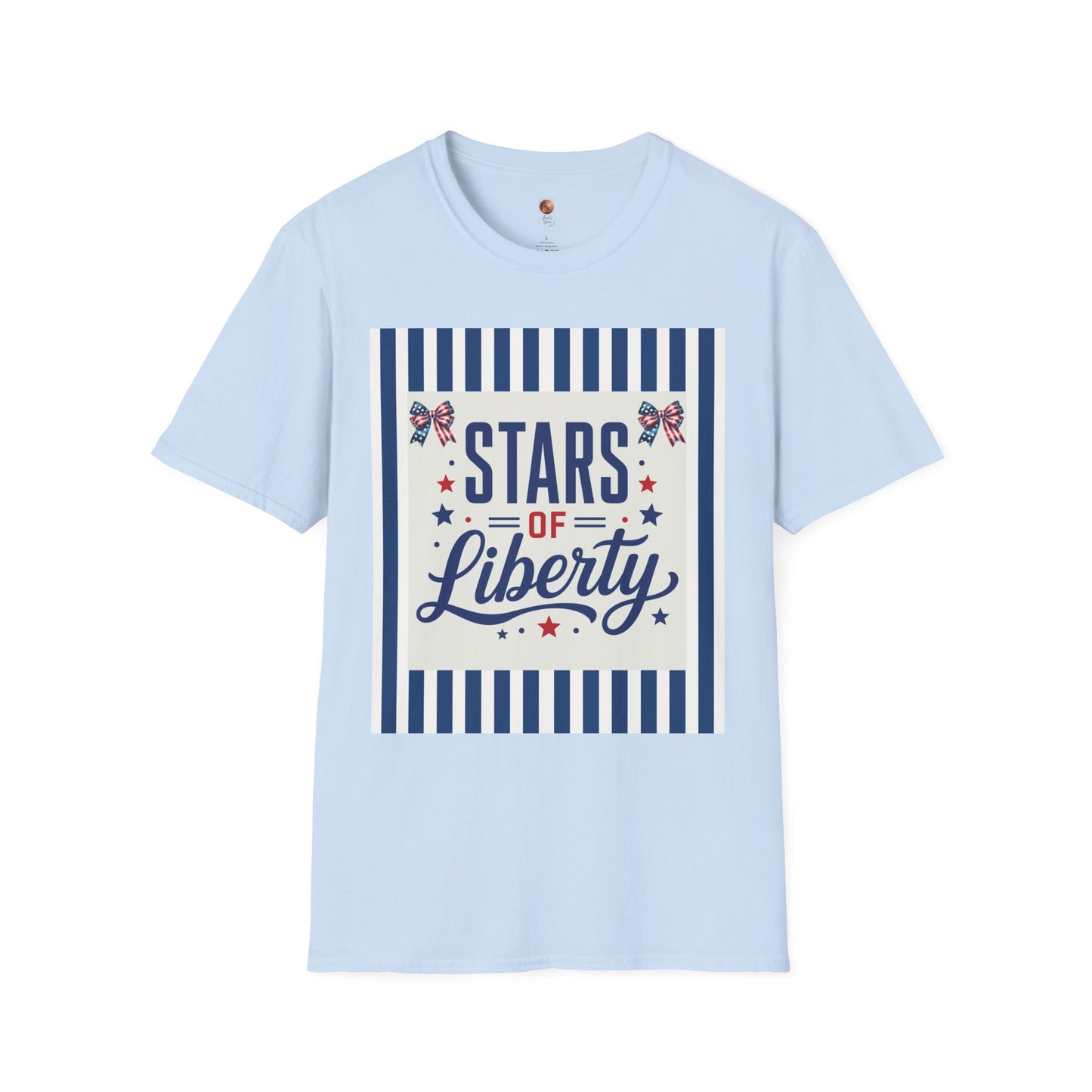 Patriotic Coquette Bow Shirt • Stars of Liberty T-Shirt • Aesthetic Americana Bow Tee • Cute 4th of July Coquette Shirt • Vintage USA Flag Premium Unisex Tee