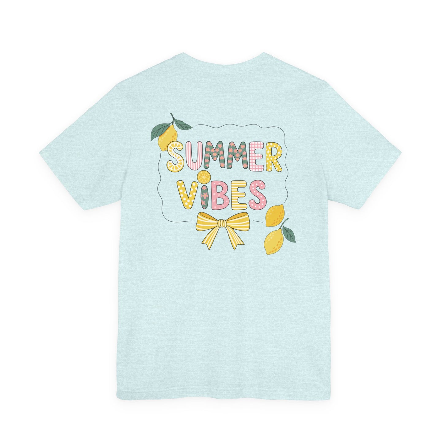 Double Sided Lemonade Coquette Shirt - Amalfi Coast Summer Vibes Tee - Vintage Italian Summer Graphic T-shirt - Botanical Lemonade Soft Cotton Top