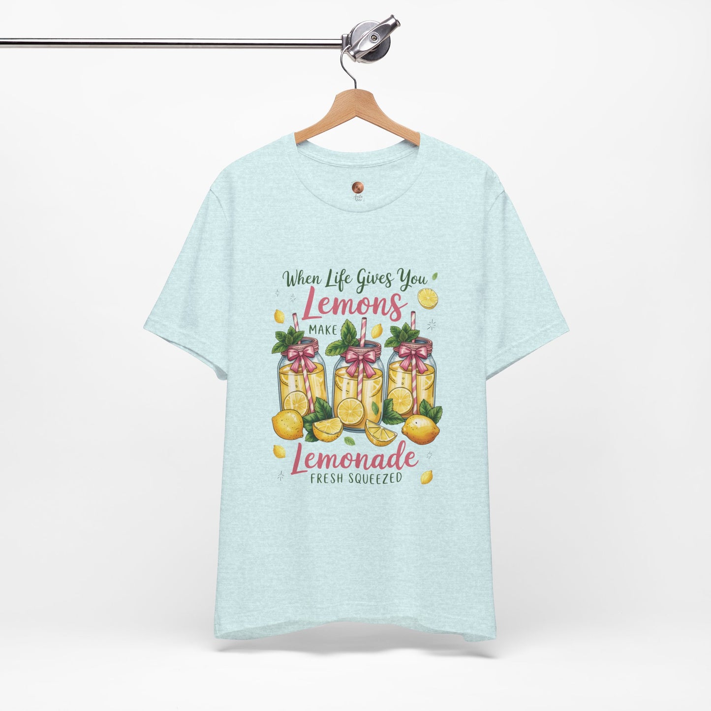 Double Sided Lemonade Coquette Shirt - Amalfi Coast Summer Vibes Tee - Vintage Italian Summer Graphic T-shirt - Botanical Lemonade Soft Cotton Top