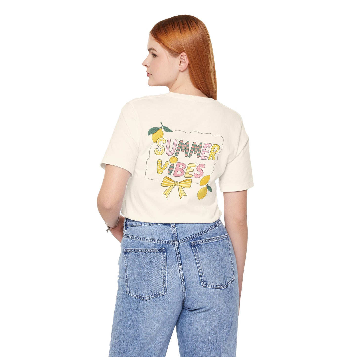 Double Sided Lemonade Coquette Shirt - Amalfi Coast Summer Vibes Tee - Vintage Italian Summer Graphic T-shirt - Botanical Lemonade Soft Cotton Top