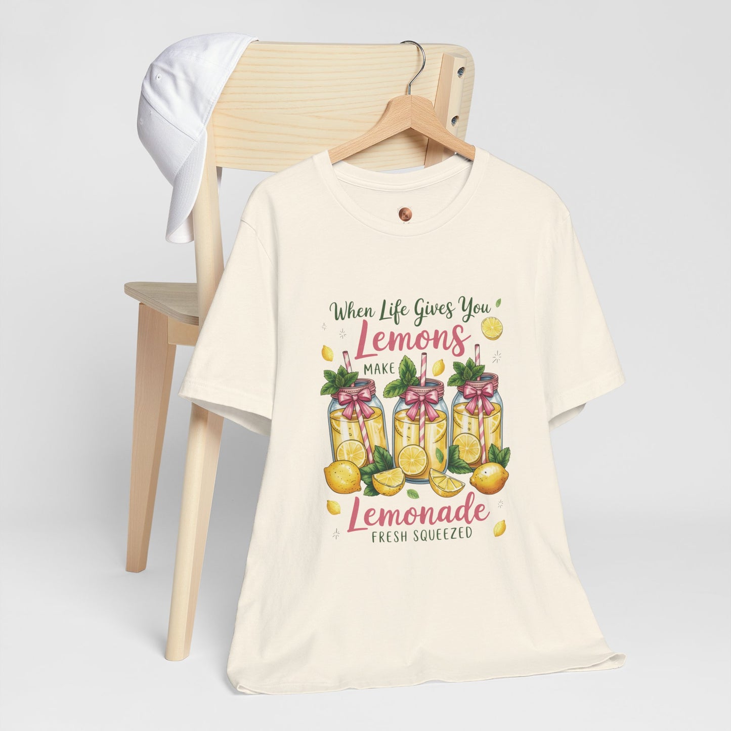 Double Sided Lemonade Coquette Shirt - Amalfi Coast Summer Vibes Tee - Vintage Italian Summer Graphic T-shirt - Botanical Lemonade Soft Cotton Top