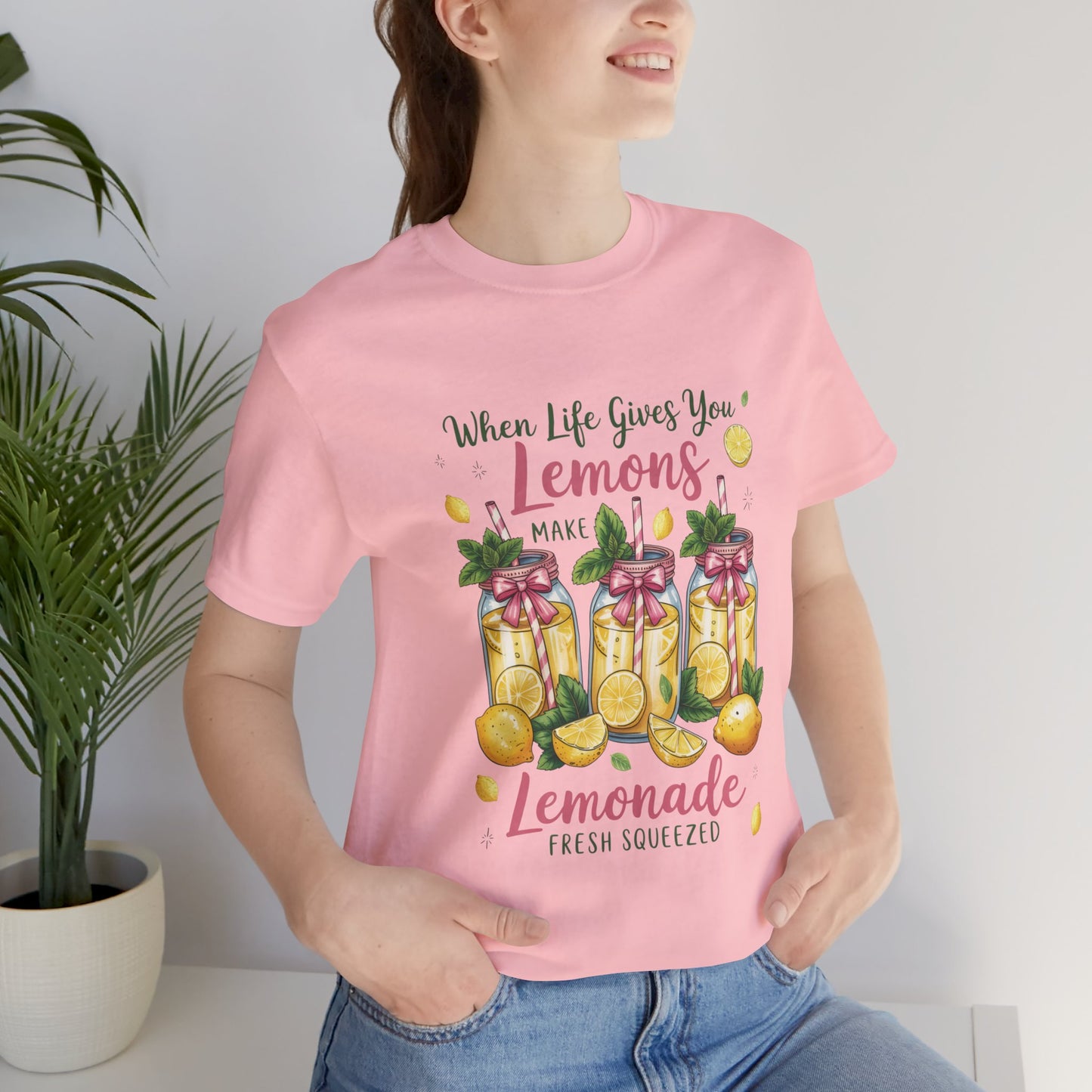 Double Sided Lemonade Coquette Shirt - Amalfi Coast Summer Vibes Tee - Vintage Italian Summer Graphic T-shirt - Botanical Lemonade Soft Cotton Top