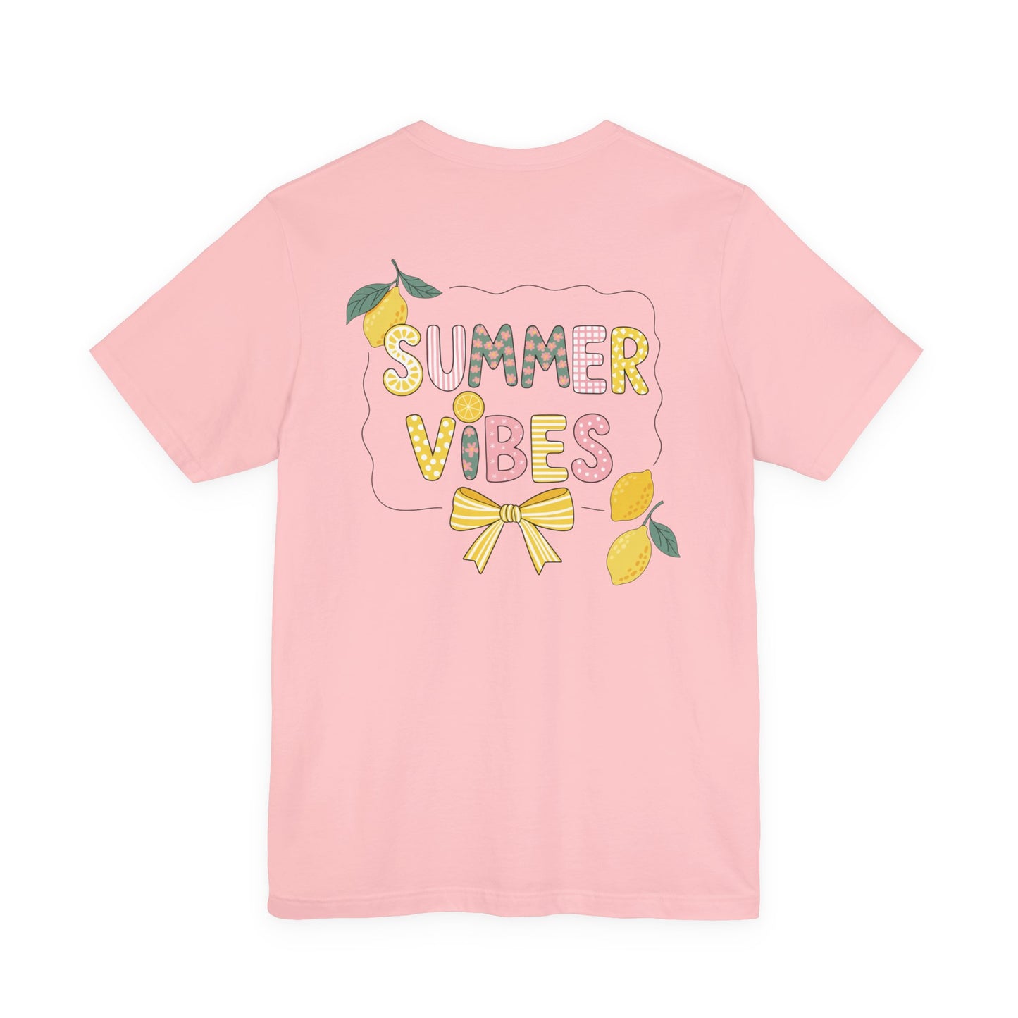 Double Sided Lemonade Coquette Shirt - Amalfi Coast Summer Vibes Tee - Vintage Italian Summer Graphic T-shirt - Botanical Lemonade Soft Cotton Top