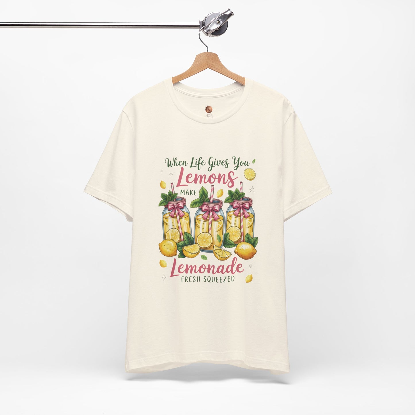 Double Sided Lemonade Coquette Shirt - Amalfi Coast Summer Vibes Tee - Vintage Italian Summer Graphic T-shirt - Botanical Lemonade Soft Cotton Top
