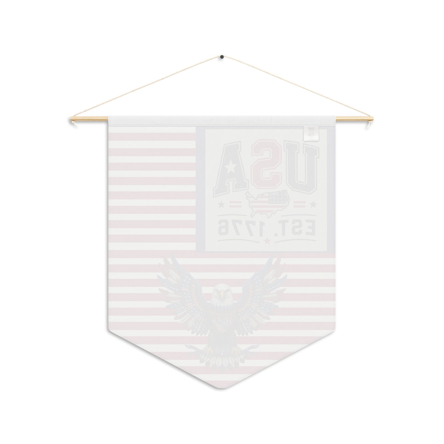 USA Est. 1776 Patriotic Pennant Wall Banner