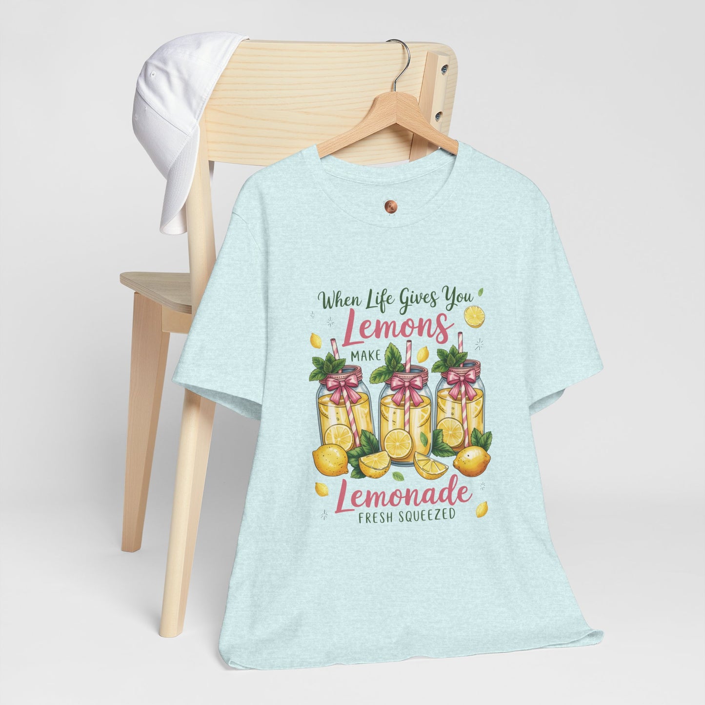 Double Sided Lemonade Coquette Shirt - Amalfi Coast Summer Vibes Tee - Vintage Italian Summer Graphic T-shirt - Botanical Lemonade Soft Cotton Top