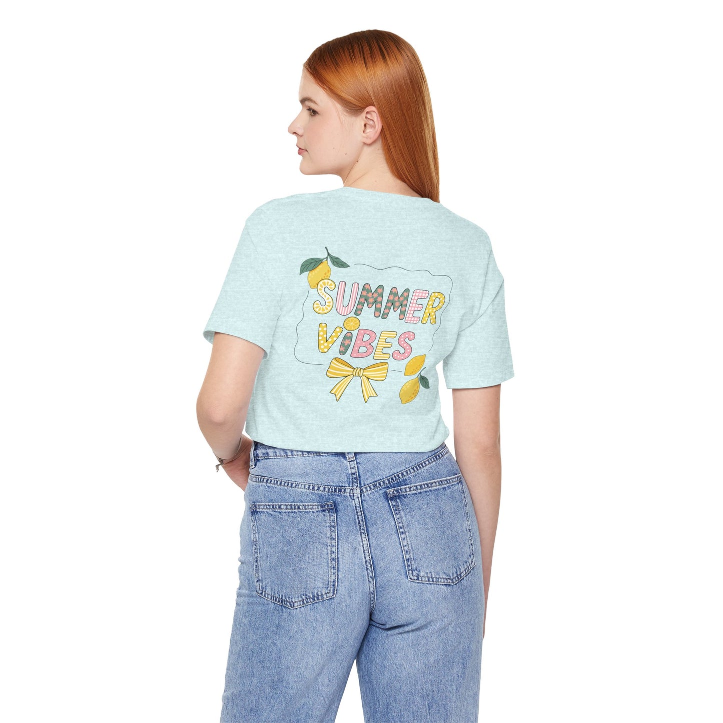 Double Sided Lemonade Coquette Shirt - Amalfi Coast Summer Vibes Tee - Vintage Italian Summer Graphic T-shirt - Botanical Lemonade Soft Cotton Top