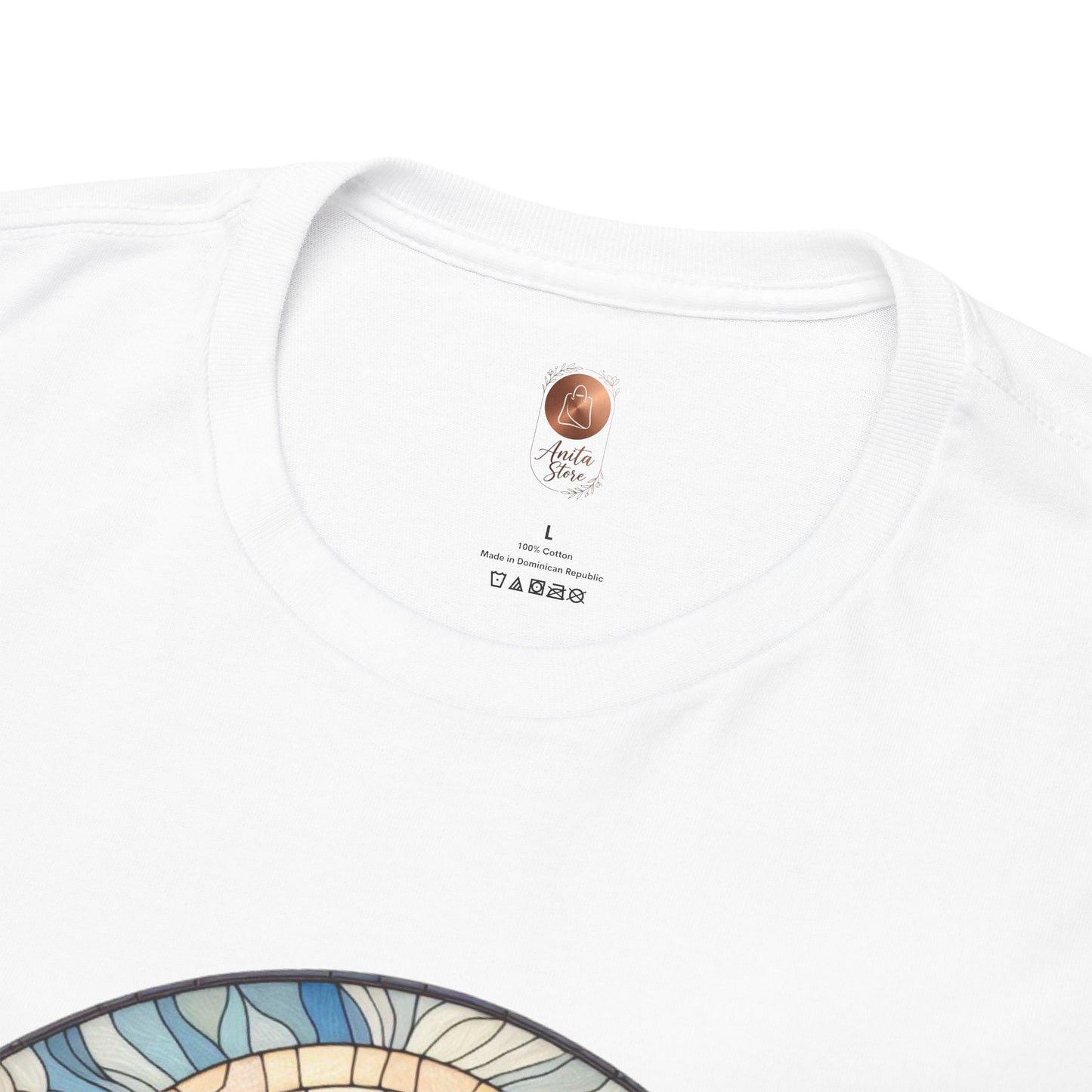 Stained Glass Lotus Flower T-Shirt - Zen Spiritual Graphic Tee - Boho Botanical Art Shirt