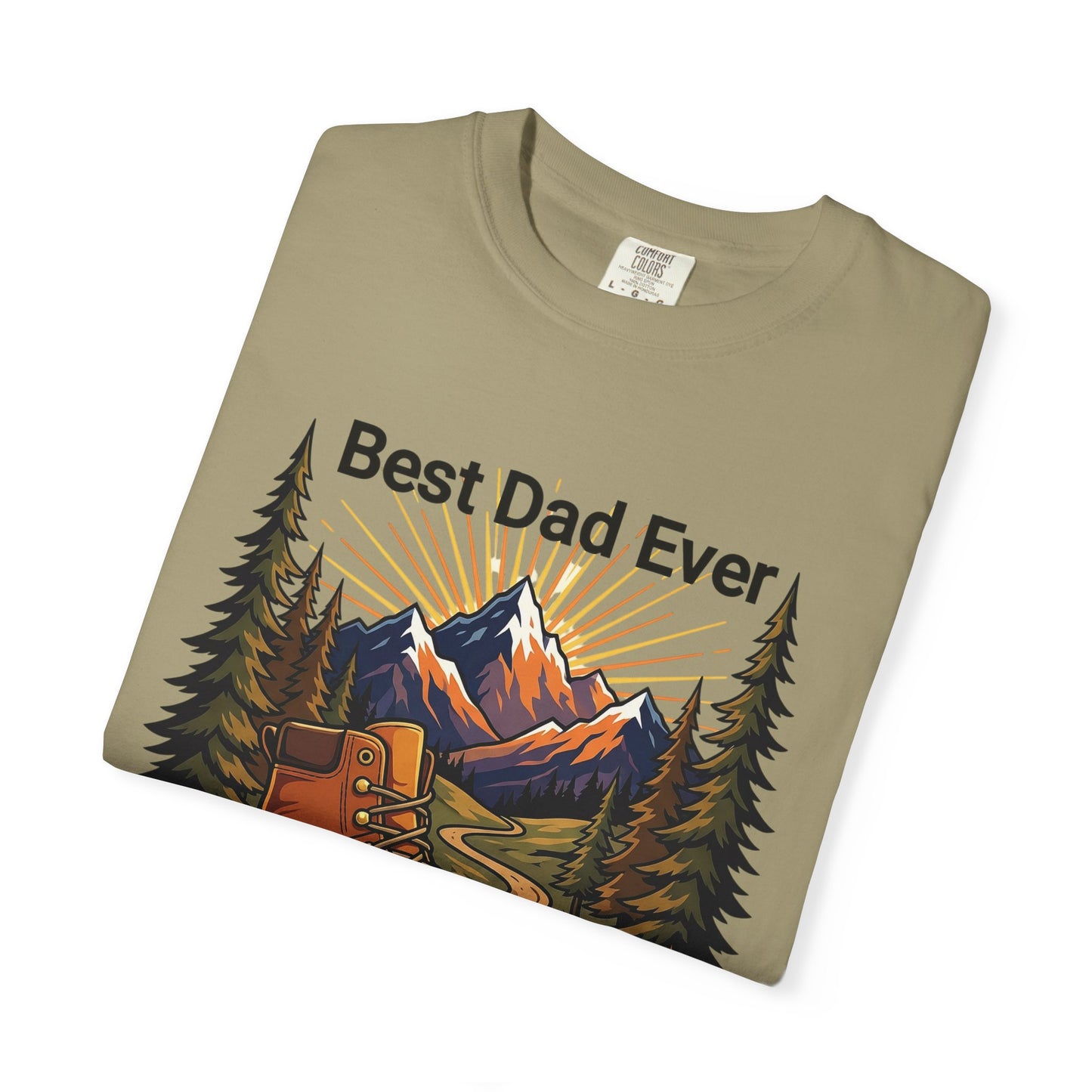 Hiking Dad Shirt • Adventure Awaits T-Shirt • Mountain Hiker Father's Day Gift • Premium Unisex Outdoor Tee • Best Dad Ever Camp Shirt