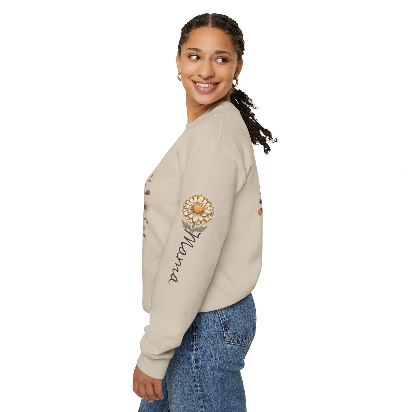 Love Grows Here Floral Crewneck Sweatshirt