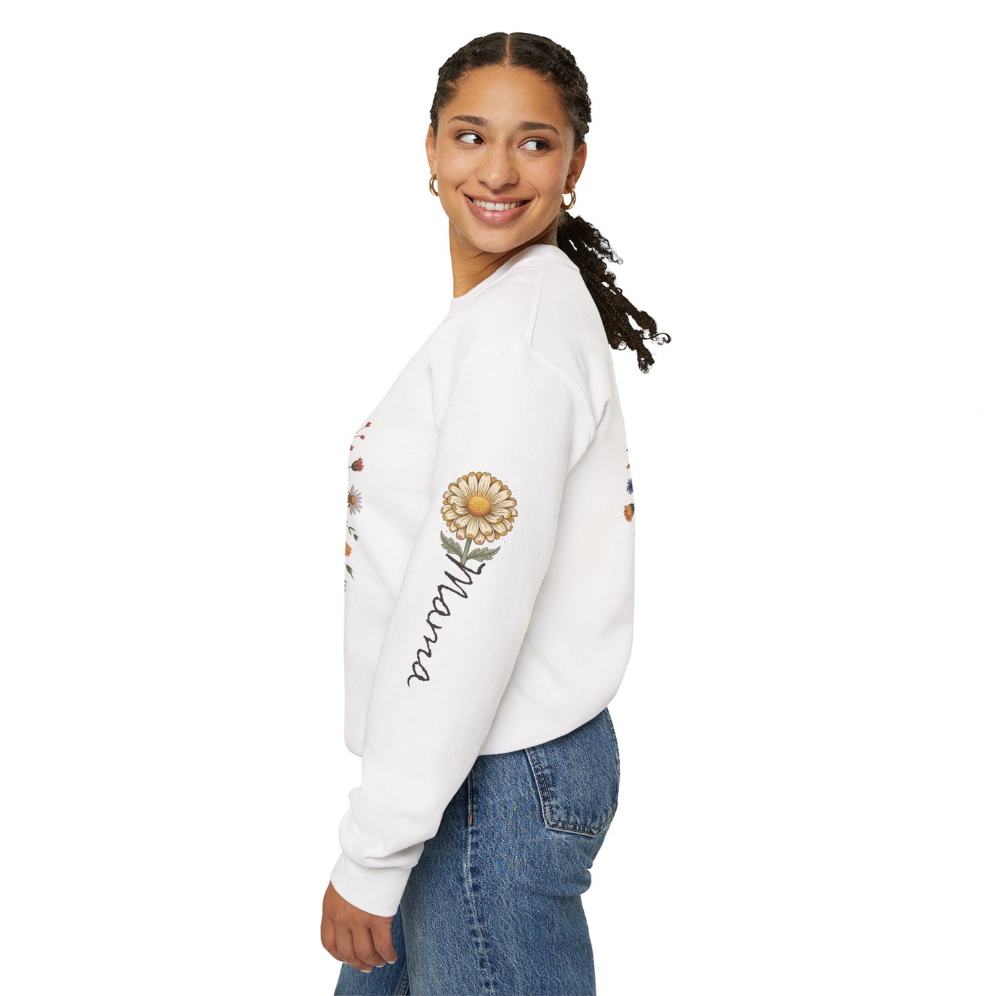 Love Grows Here Floral Crewneck Sweatshirt