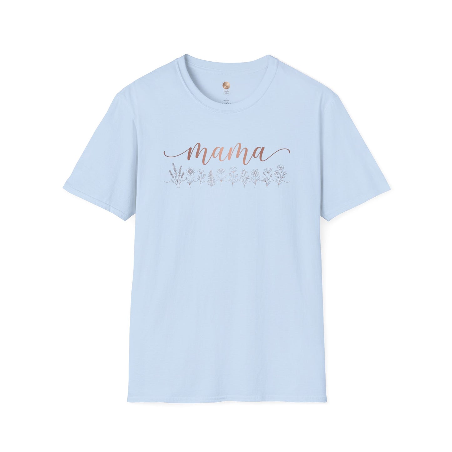 Mama Floral Script T-Shirt — Mother's Day Casual Tee
