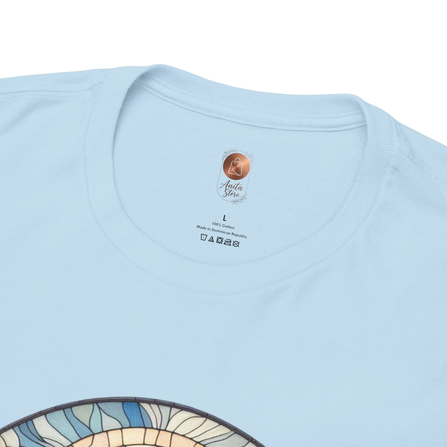 Stained Glass Lotus Flower T-Shirt - Zen Spiritual Graphic Tee - Boho Botanical Art Shirt