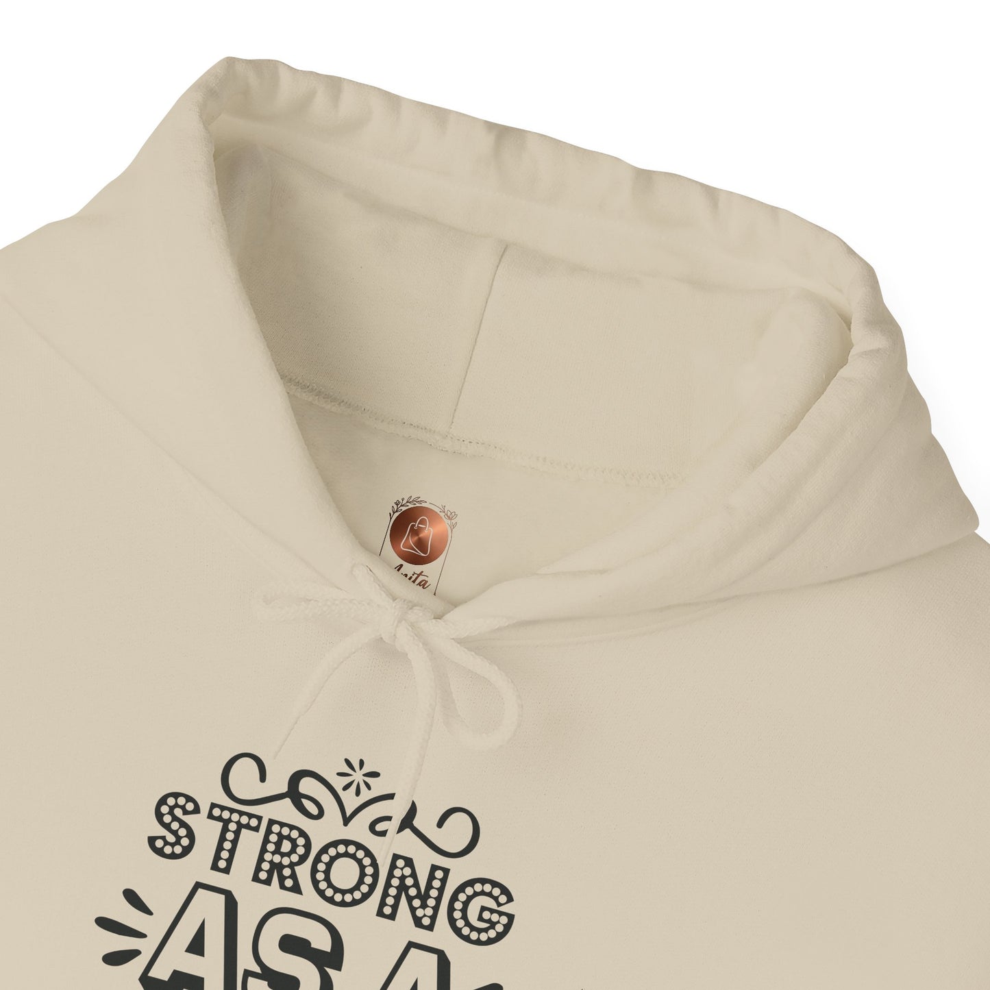 Strong As A Mother Vintage Hoodie - Empowered Mom Sweatshirt - Mama Life Apparel - Mother's Day Gift - Aesthetic Feminist Mom Shirt