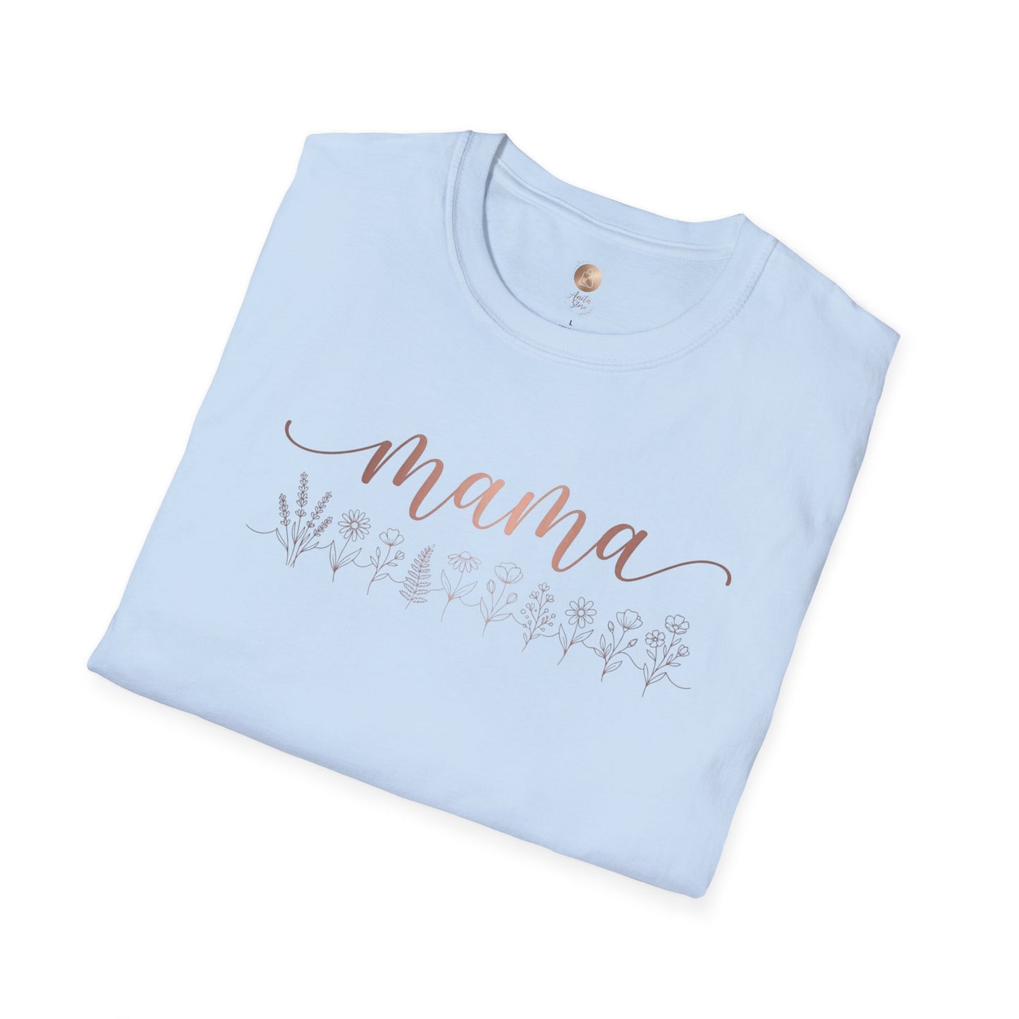 Mama Floral Script T-Shirt — Mother's Day Casual Tee
