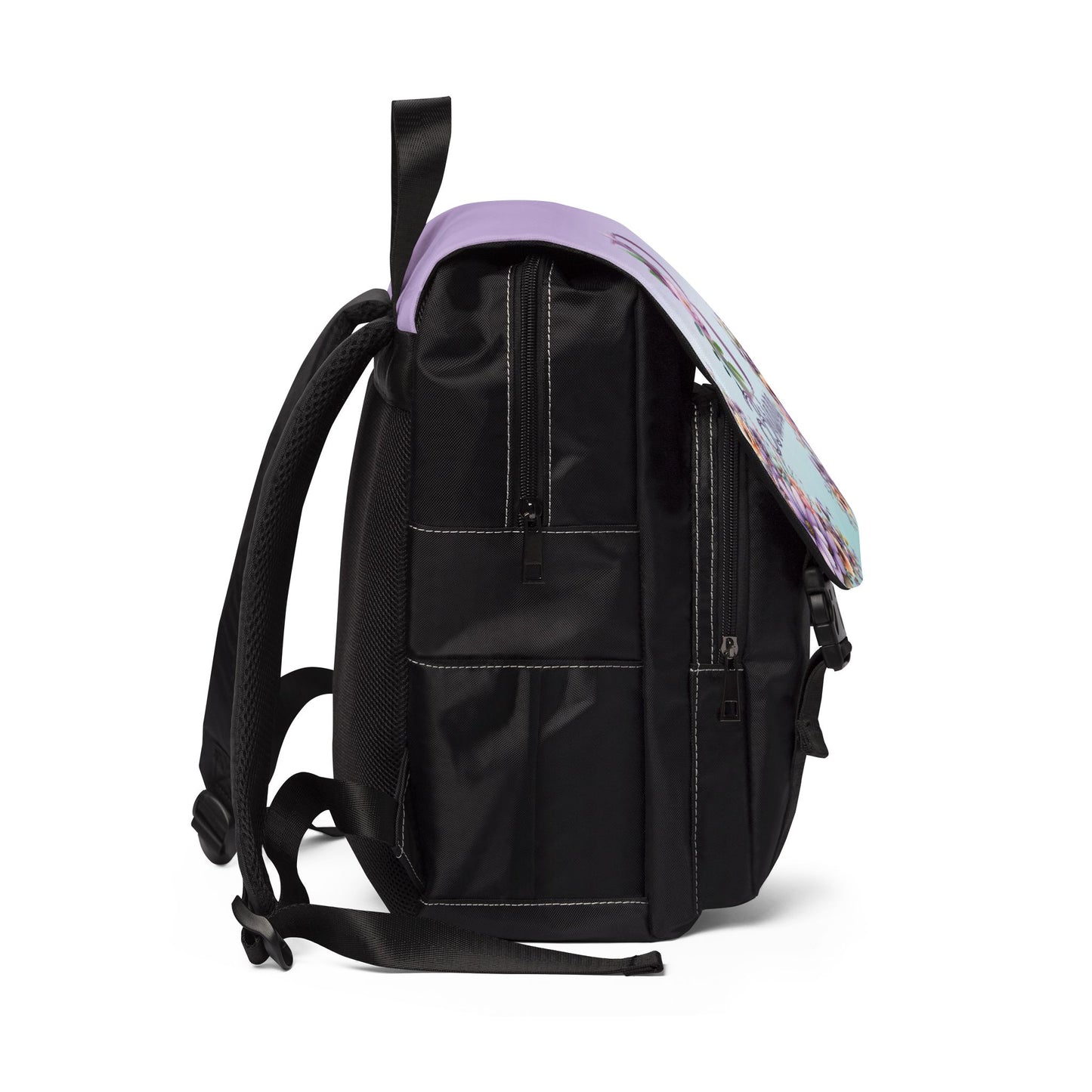 Personalized Floral Monogram Backpack — "Brianna"