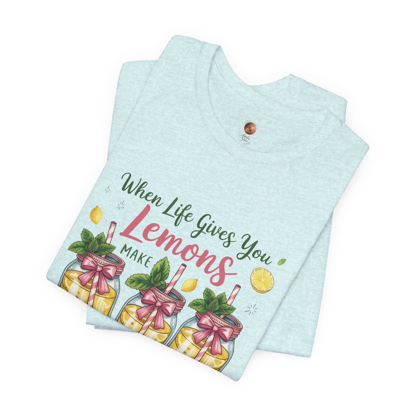 Double Sided Lemonade Coquette Shirt - Amalfi Coast Summer Vibes Tee - Vintage Italian Summer Graphic T-shirt - Botanical Lemonade Soft Cotton Top