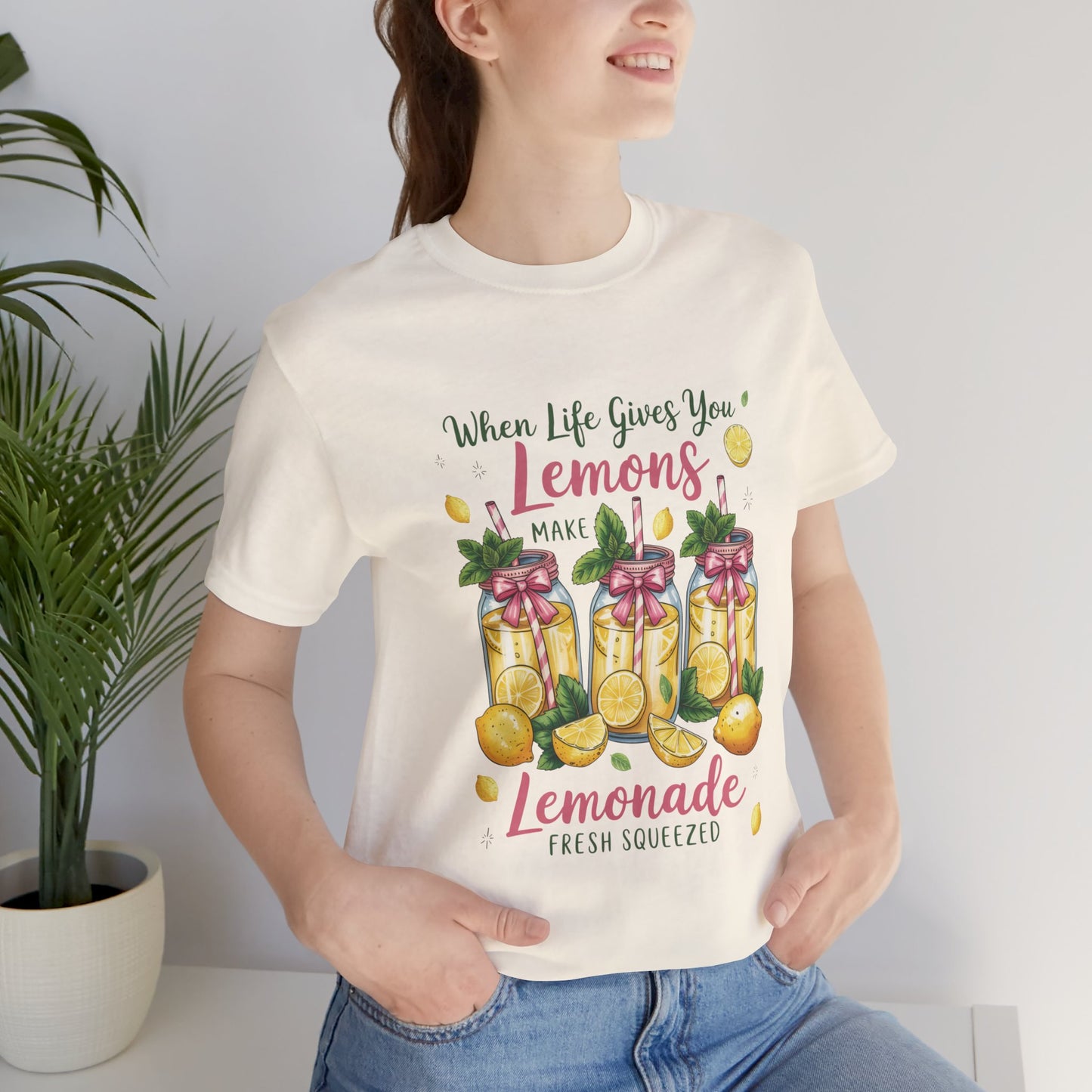 Double Sided Lemonade Coquette Shirt - Amalfi Coast Summer Vibes Tee - Vintage Italian Summer Graphic T-shirt - Botanical Lemonade Soft Cotton Top