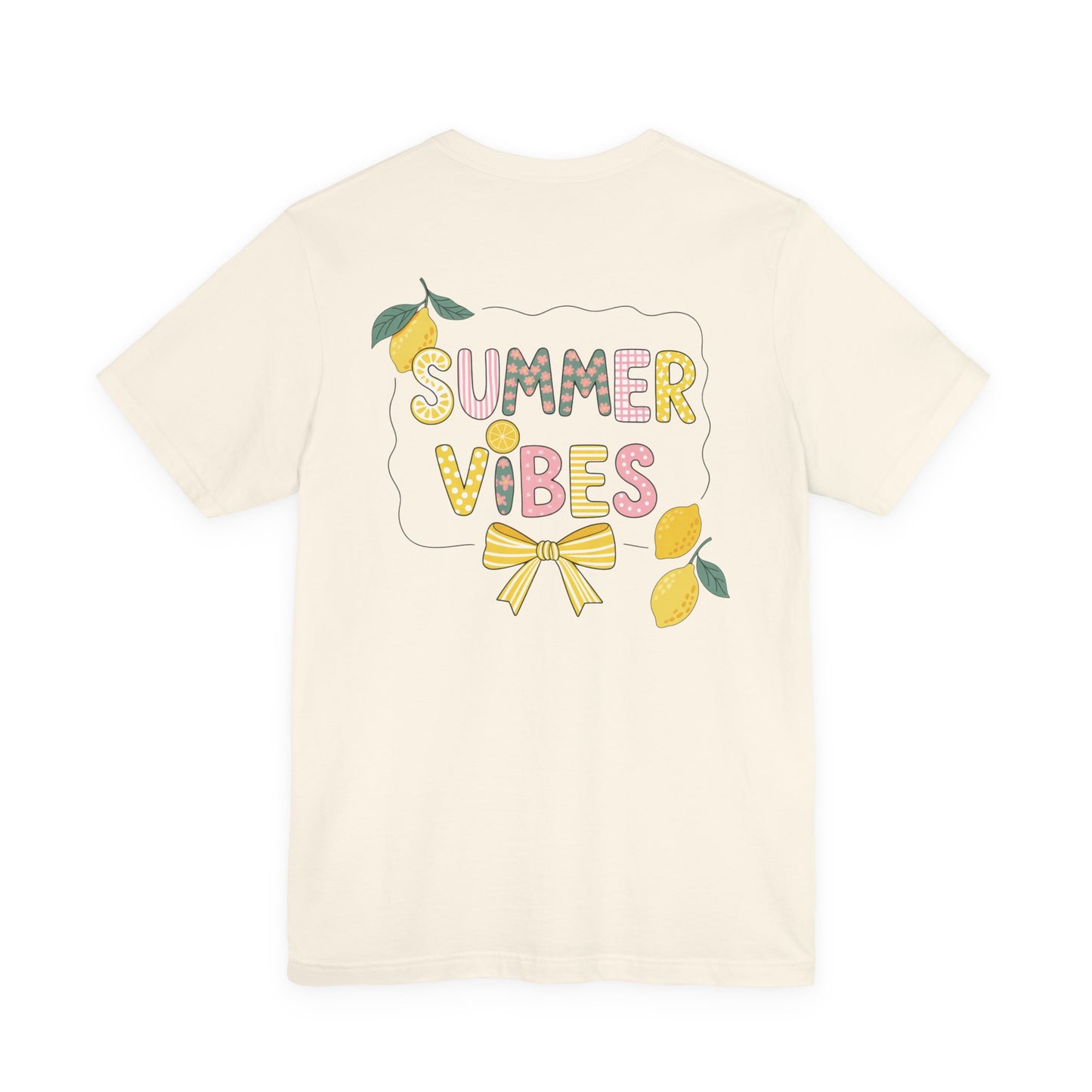 Double Sided Lemonade Coquette Shirt - Amalfi Coast Summer Vibes Tee - Vintage Italian Summer Graphic T-shirt - Botanical Lemonade Soft Cotton Top