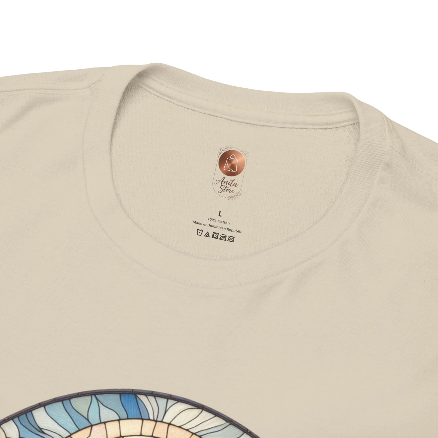 Stained Glass Lotus Flower T-Shirt - Zen Spiritual Graphic Tee - Boho Botanical Art Shirt
