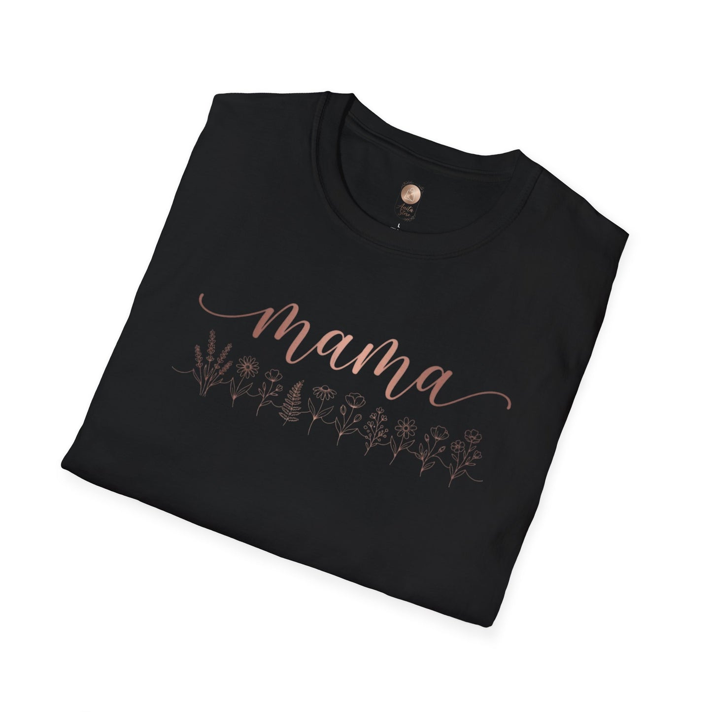 Mama Floral Script T-Shirt — Mother's Day Casual Tee