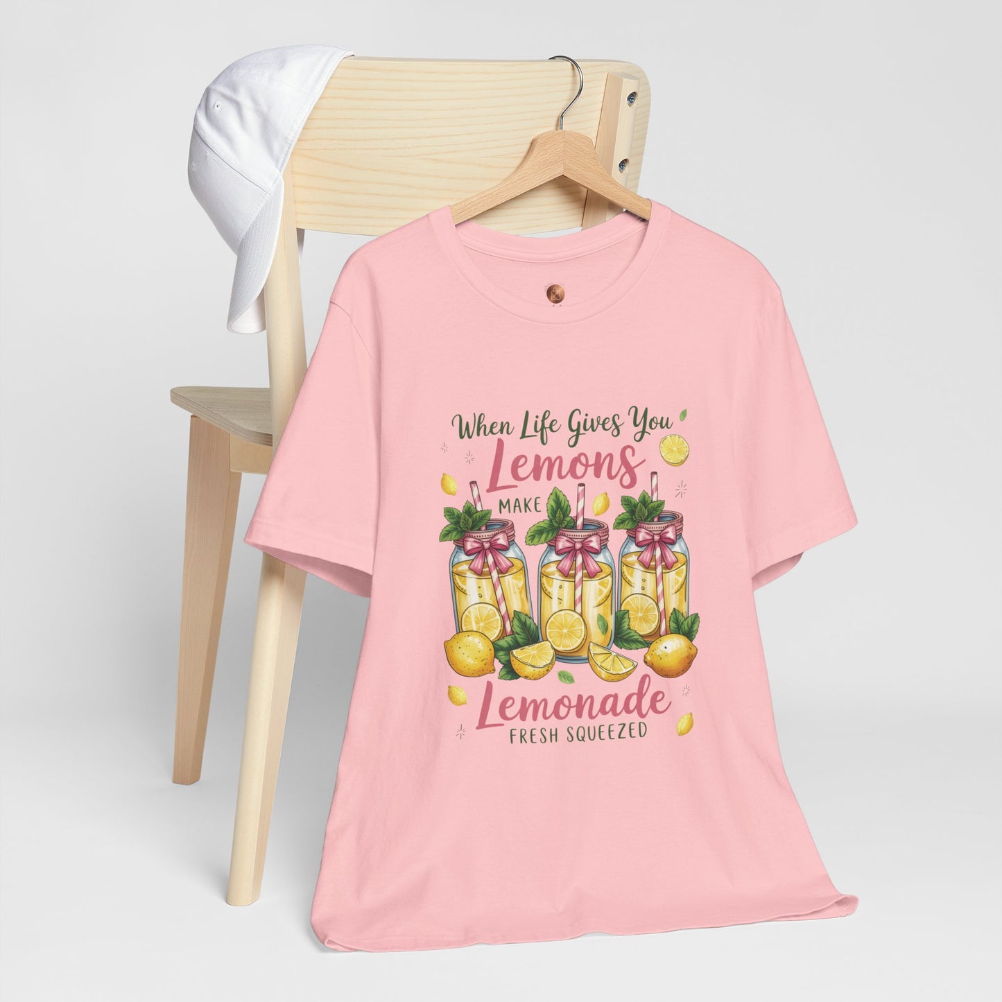 Double Sided Lemonade Coquette Shirt - Amalfi Coast Summer Vibes Tee - Vintage Italian Summer Graphic T-shirt - Botanical Lemonade Soft Cotton Top